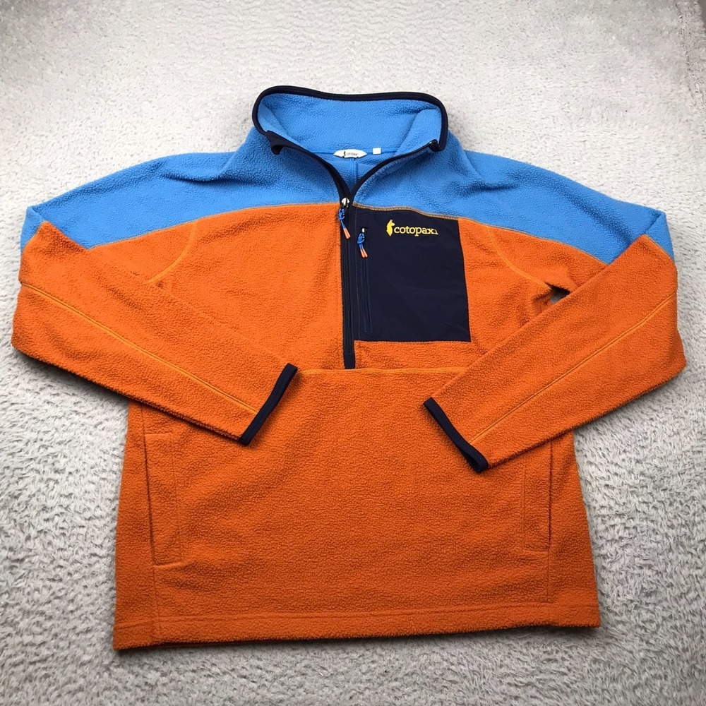 Cotopaxi Abrazo Half-Zip Fleece Jacket Mens S Saltwater & Canyon Pullover